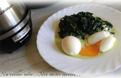 EPINARDS AU MASCARPONE & OEUFS