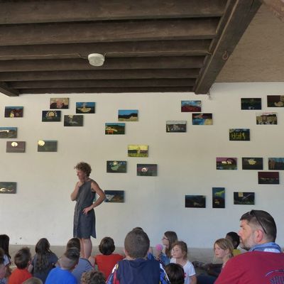 inauguration d'une fresque réalisée par les