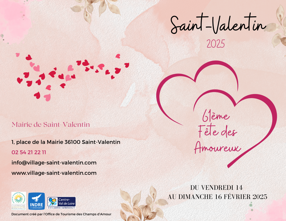 Fête de la Saint Valentin dans le Village Saint-Valentin dans l'Indre
