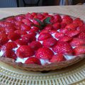 Tarte sablée fraises et ricotta