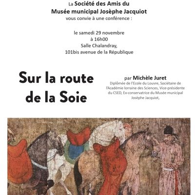 La route de la soie/ Conférence par Michèle Juret /Montgeron Essonne 