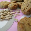 Biscuits aux noisettes et tournesol/sésame et pistache