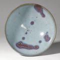 Purple-Splashed 'Jun' bowls & dish, Yuan dynasty