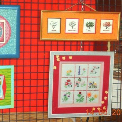 Les 4 saisons Broderies et Encadrement en haut à