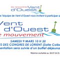 9 mars, Palais des Congrès de Lorient, lancement de "Vent d'Ouest le mouvement"