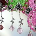 Boucles "Roses de Burano"