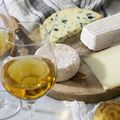 Fromages et vins blancs doux et fruités de Bordeaux 