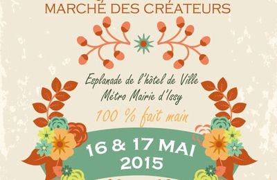 Marché des créateurs à Issy les Moulineaux 16 et 17 mai avec ACIA