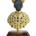 An Italian gold and gem-set ebony Blackamoor, Mark of Giulio Nardi, Venice, 20th Century