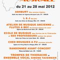 L'affiche de la Semaine Musicale 2012