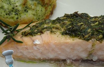 Filets de saumon aux herbes