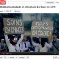 Mobilisation des étudiants en orthophonie à Bordeaux, novembre 2011
