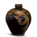 A russet-painted black-glazed jar, Song dynasty (960-1279)