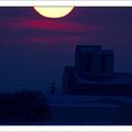 Silos, soir d'hiver