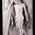 Haut relief : Le Chagrin de l'Ange. Attribué à Antonio Canova (Possagno, 1757 - Venise, 1822)