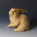 Otagaki Rengetsu (1791-1875). Hare. Signed Rengetsu