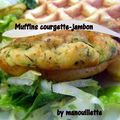 Muffin courgette jambon