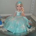 Gâteau d anniversaire princesse Elsa frozen sans gluten