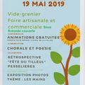 Affiche de la fête des fleurs 2019 à Sougères en Puisaye
