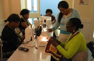 Sewing workshop. Atelier couture.