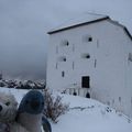 La forteresse de Kristiansten sous la neige