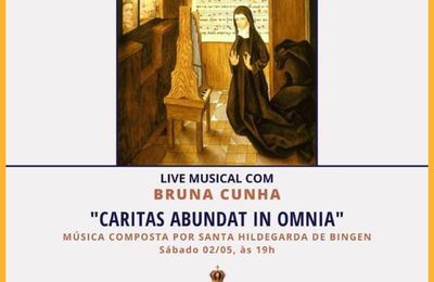 Live Musical com BRUNA CUNHA: CARITAS ABUNDAT IN OMNIA