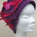 Chapeau : rose et fuchsia