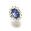 Sapphire and diamond ring, M. Gérard, 1970s