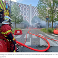 Incendie d'une carrosserie