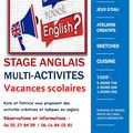 STAGE ANGLAIS MULTI-ACTIVITES