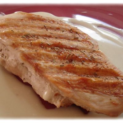 Poulet à la sauce au chèvre et au miel légère