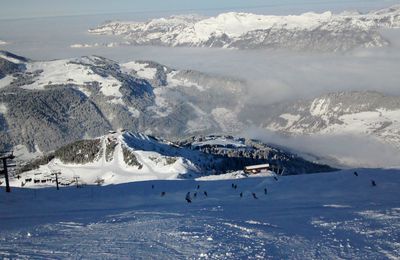 Journée à la montagne et gratinée à l'oignon