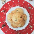 ...Cookies de Noël au chocolat blancs et cranberries de Nigella Christmas...