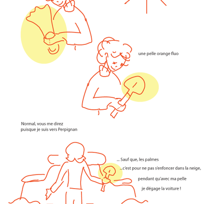 Palmes et pelle du côté de Perpignan