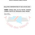 BULLETIN D’INFORMATION N° 68 DU 09.05.2020 