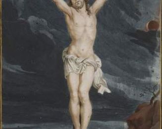 Ecole Française du XIXème siècle. La crucifixion