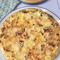 Tarte aux pommes de terre, poireaux et fromage à raclette 