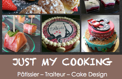 Ouverture Just my cooking, Pâtisserie Traiteur, Cake design