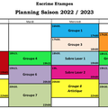 Planning Escrime Etampes 2022 2023