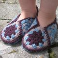 "Granny square slippers"
