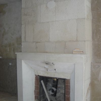 Cheminées sablées.