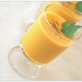 Gaspacho de carottes au lait de coco