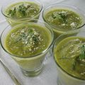 Crème de courgettes en verrine