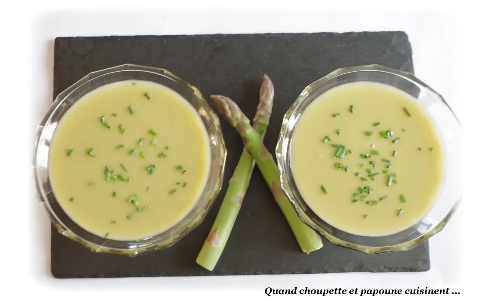 VELOUTE DE QUEUES D'ASPERGES VERTES