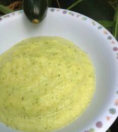 Purée de courgette au chèvre - à partir de 7 mois