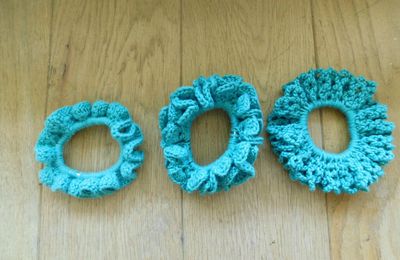 Scrunchies au crochet