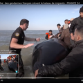 La gendarmerie française complètement hors-la-loi coule un bateau de migrants avec ses passagers à bord — French gendarmerie, completely outlawed, sinks migrant boat with passengers on board