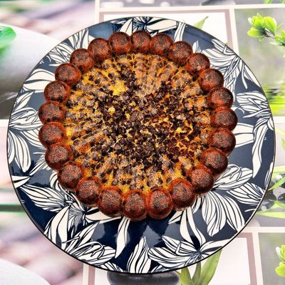 Gâteau au yaourt aux amandes et pépites de chocolat