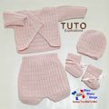 TUTO tricot bébé, tutoriel, Patron layette bb à tricoter pdf