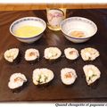 SUSHIS AU SAUMON ET AUX CREVETTES